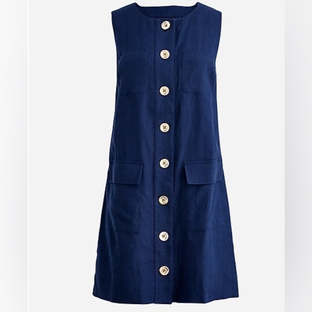 JCrew Button Front Dress